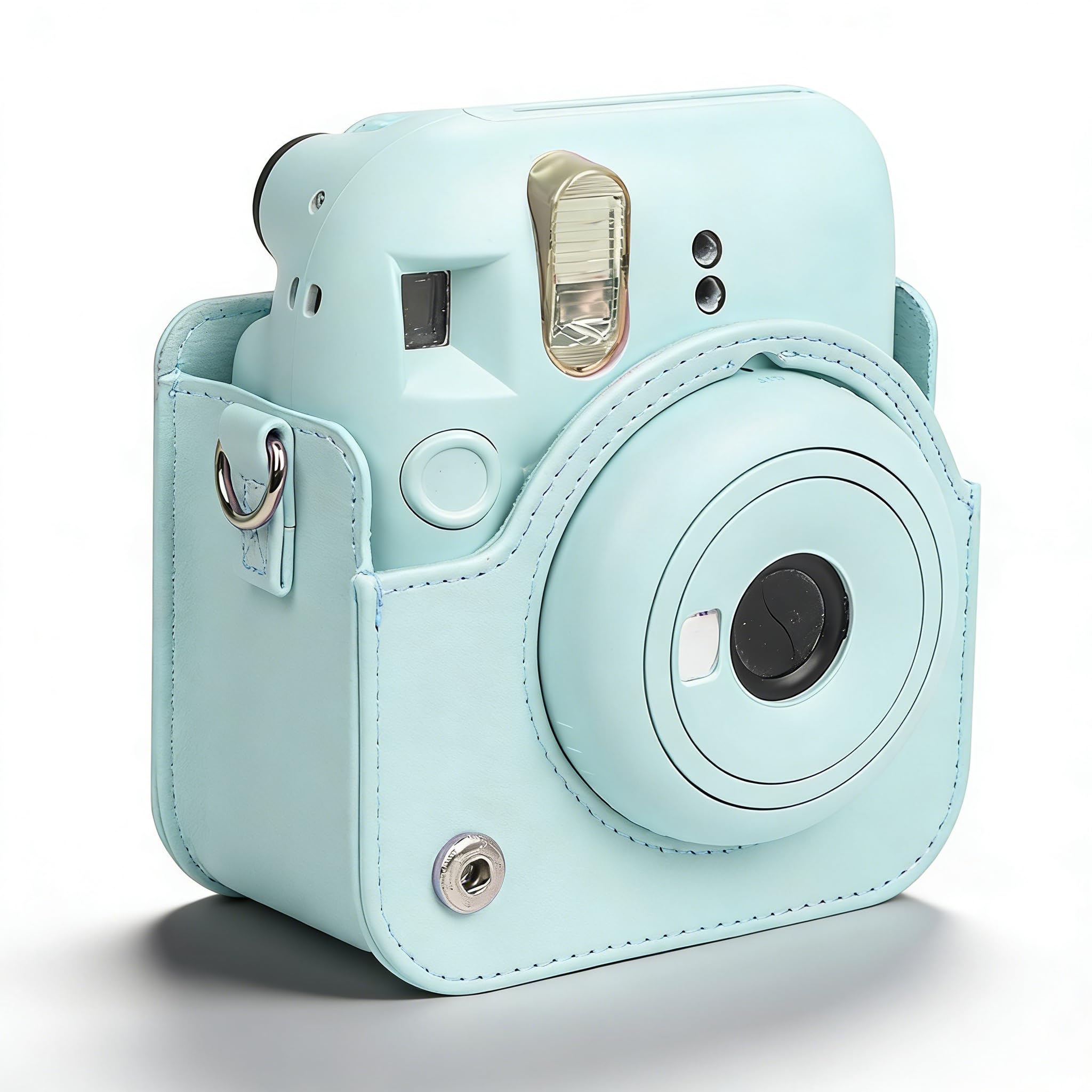 Mini Camera Protective Case For Fujifilm Instax, Instant Camera Case With Adjustable Shoulder Strap, Cute Camera Case For Mini 12 Camera (Mint Green)