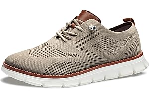 SHIFANTREE Breeze Shoes for Men,Business Casual Shoes Mens,Comfortable Breeze Urban Shoe for Men,Oxfords Mesh Dress Sneakers,Breathable Upper Wearbreeze Footwear,Lace-Up Lightweight Tennis Walking Shoe