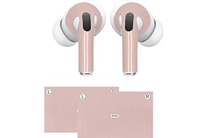 kwmobile Earbud Sticker Compatible with Apple Airpods Pro 2 / Pro 1 Sticker Wrap - Premium Grade Vinyl Skin Wrap - Discrete S