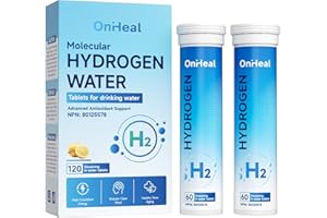 PHM Hydrogen Water Tablets, 16 PPM Molecular Hydrogen- H2 Molecular Tablets | Magnesium , Electrolyte Hydration Supplement, S