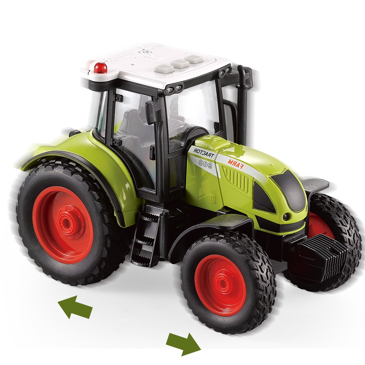 Fistone 1:16 Truck Inertia Farm Tractor Modern Farm Machinery Car Toy Simulation Farmer Tractor with Light and Music