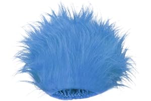 lanbqiuer Blue Wig Hair Headband Costume Funny Wigs Blue Wigs for Women,Crazy Wigs for Halloween Costume Cosplay and Party