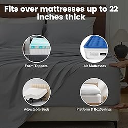 Bedlifes 100% French Linen Sheets Queen Size