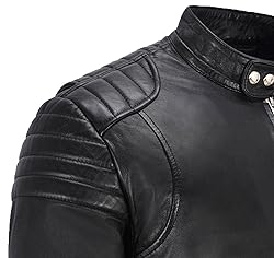 HANDSY Leather Jackets For Men - Leather Motorcycle