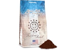 Black Rifle Coffee Company Freedom Roast, 12oz Bag, Ground Coffee Medium Roast - Roasted Blend Made from Arabica Beans - Colombian & Brazilian Beans - Veteran Founded & American Made