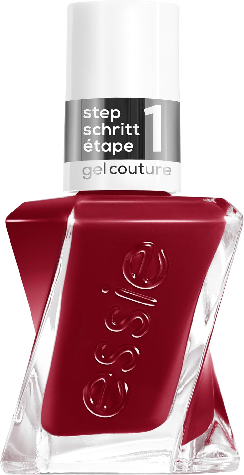 essie Gel by essie Longwear Nail Polish Deep Red Paint The Gown Red No UV