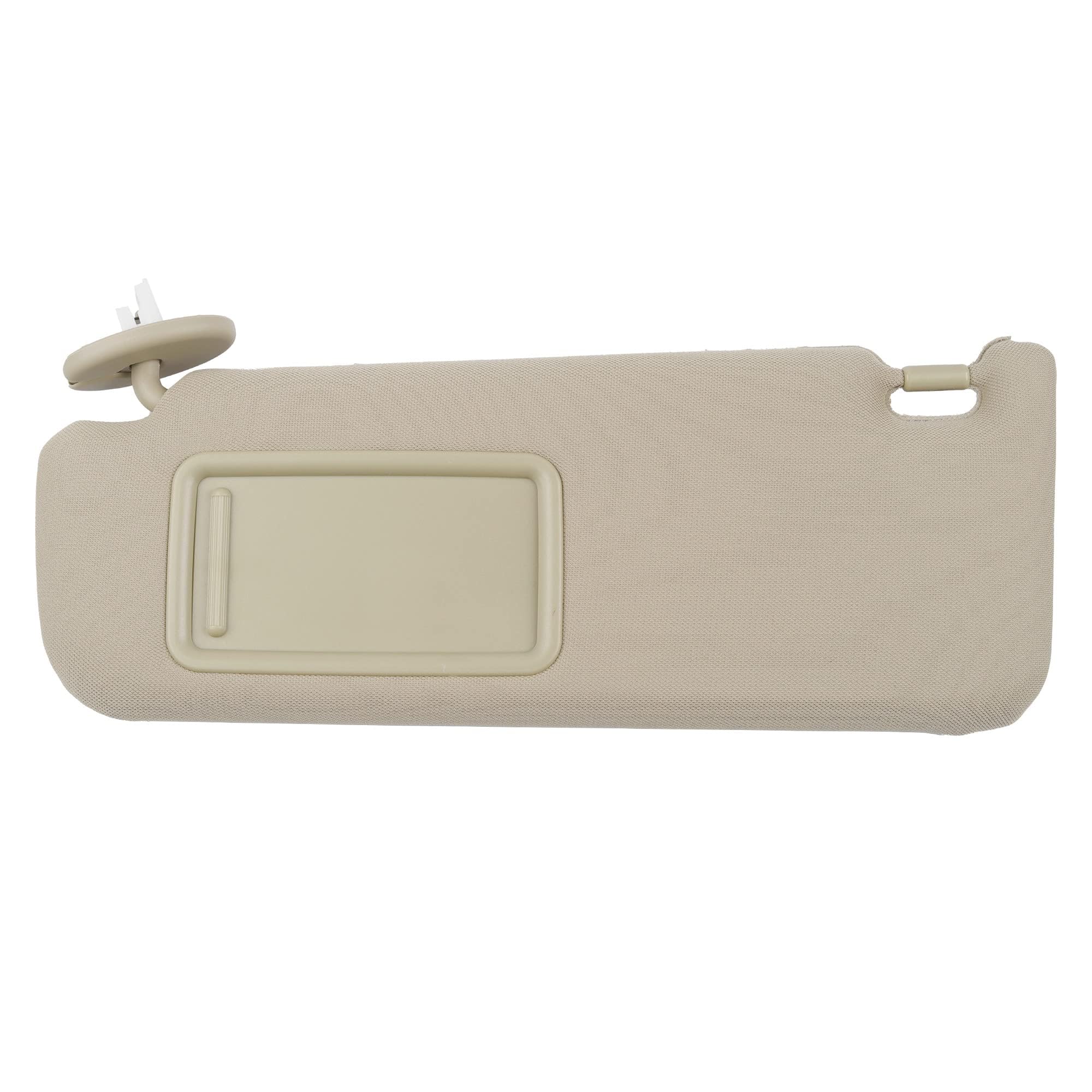 Photo 1 of Dasbecan Left Driver Side Sun Visor with Light Compatible with Toyota Camry 2012-2017 Beige Replaces 74320-06610-B1 74320-06610-B2 74320-06611-B2 74320-33F40-B0