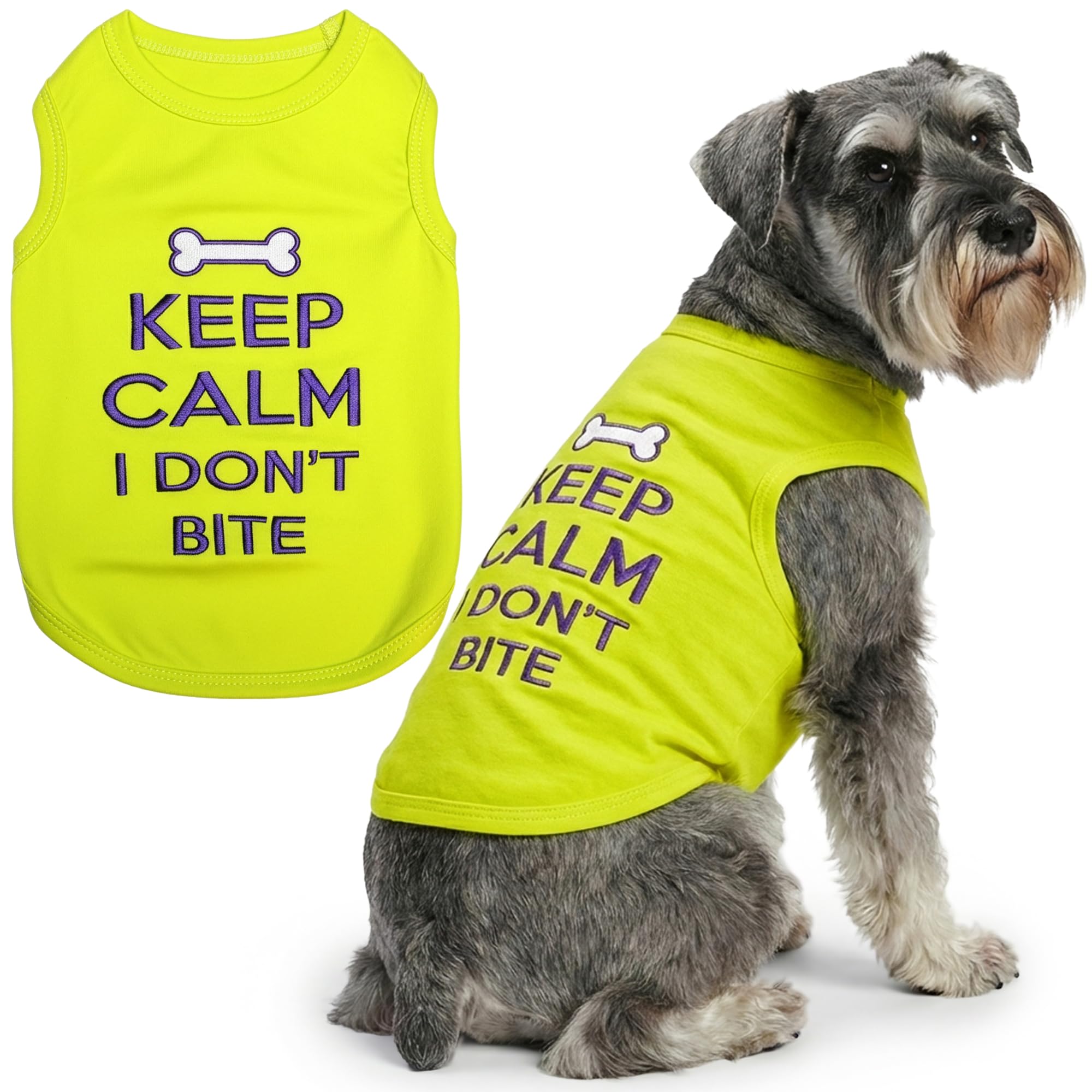 Parisian Pet Keep Calm Dog T-Shirt, XX-Large