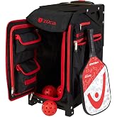 Z&Uuml;CA Rolling Pickleball Bag - Professional Touring Case for Men and Women - Portable Pickleball Sports Bag with Storage for Gear, Paddles, Accessories - Convenient Seat - Lightweight and Durable