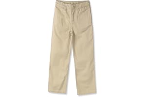 BIENZOE Boy's School Uniforms Cotton Twill Adjust Waist Pants