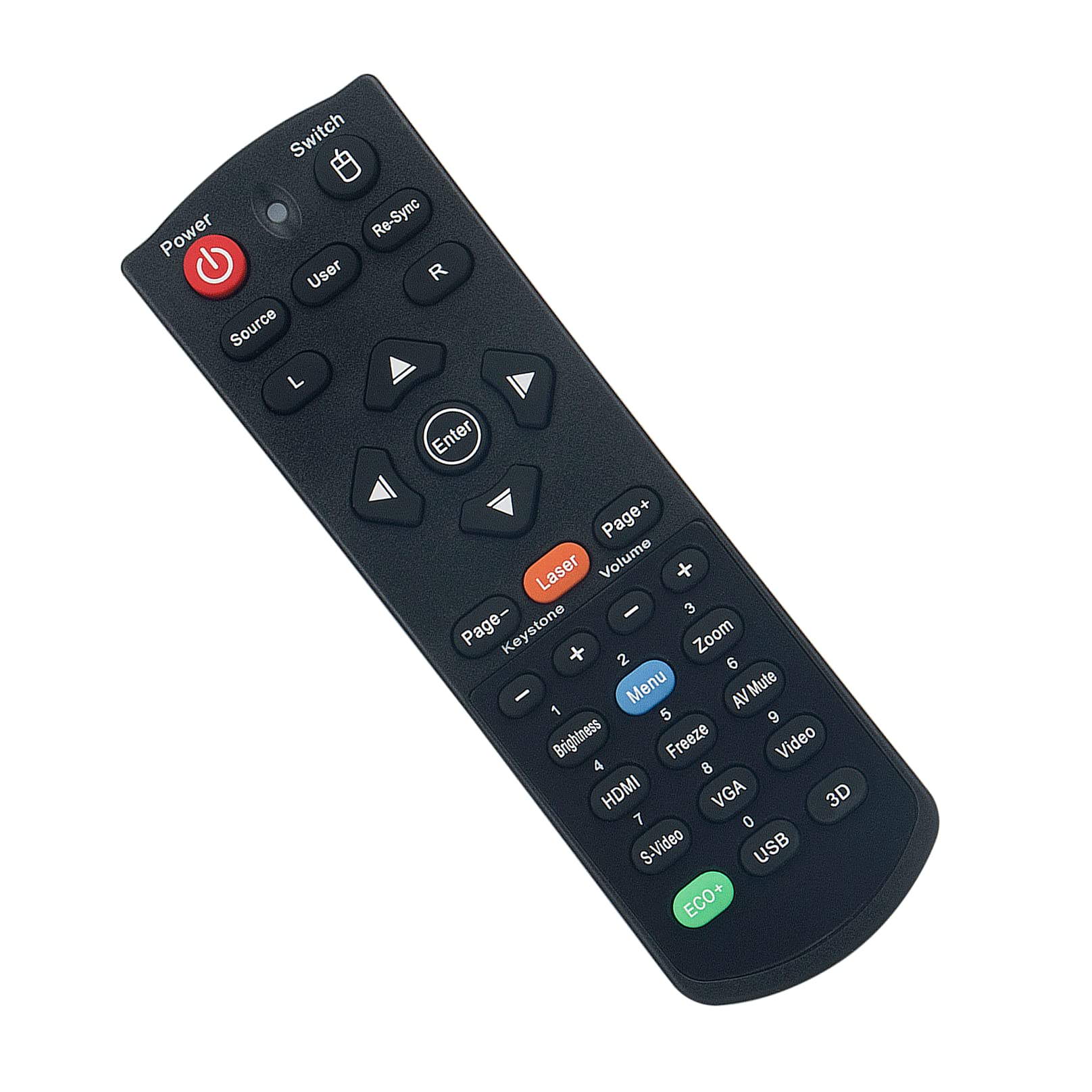 BR-5046L Replacement Remote Control -VINABTY-Fit for Optoma Home Theater System DLP Projector BR5046L Remote Control W501 EH300 DH30B EH501 X501 DH1011