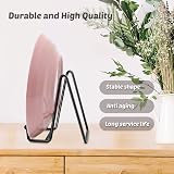 Mocoosy 4 Inch Plate Stands 2 Pack Black Iron Easel Display Stands for Plates view 4