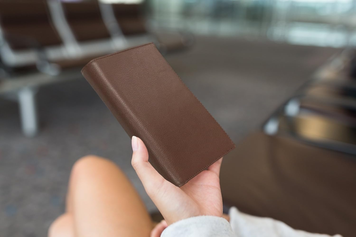  | RFID Blocking Leather Passport Holder For Men and Women - Black | Passport Wallets