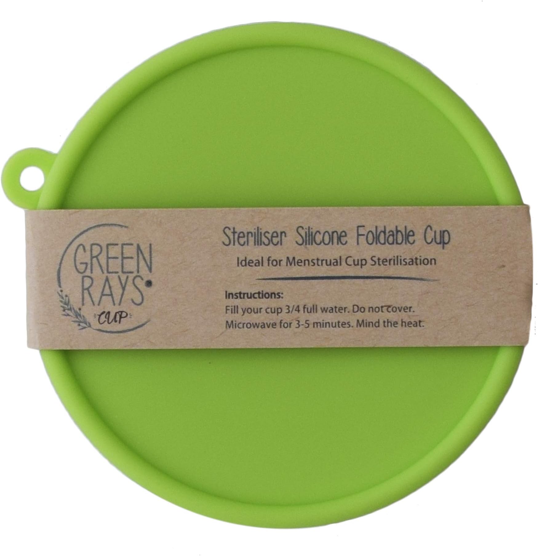 Foldable Steriliser for Menstrual Cup (Green)