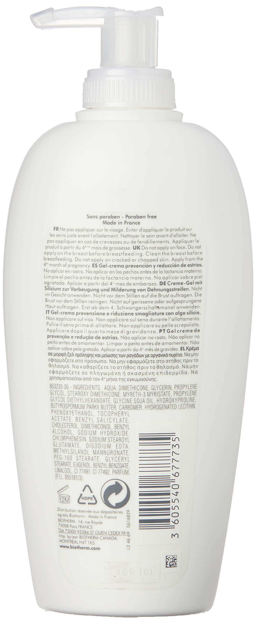 Biotherm Biovergetures Stretch Marks Prevention and Reduction Cream-Gel for Unisex, 13.52 Ounce