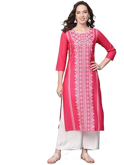 Women's crepe straight Kurta