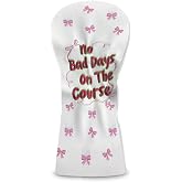 Golf Head Covers, PU LeatherDriver FairwayCover Headcover, Black