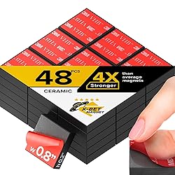 Strong Ceramic Square Magnets With Adhesive Backing
