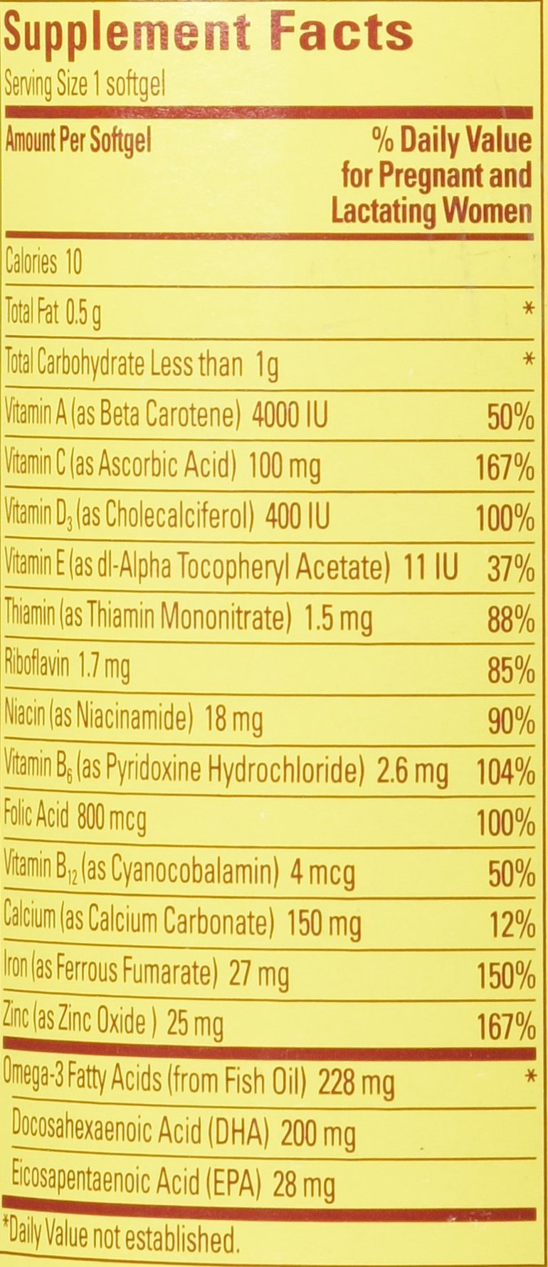 Nature Made Prenatal + DHA 200 mg Multivitamin Softgels 150 Ct Buy