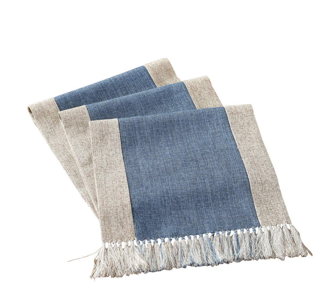 Best table runner tan navy