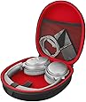 Headphones Carrying Case for Bose QuietComfort QC35, QC25, QC2, QC15, AE2w, AE2i, AE2, SoundLink, SoundTrue/Protective Hard Shell Travel Bag with Storage for Cable, Battery and Parts (Black/Red)