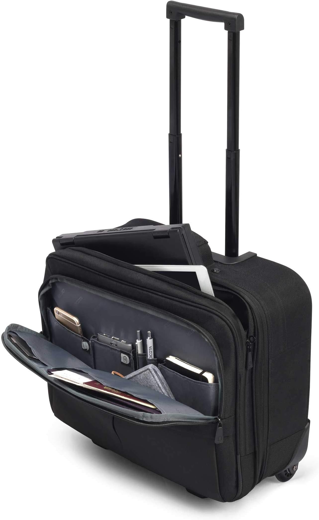 DicotaD31441 Multi Roller Scale Carrying Case for Notebook Upto 15.6-Inch - Black
