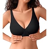 Wireless Deep V Jelly Bras for Women Seamless Comfortable Womens Bra No Underwire T-Shirt Bralettes Plunge Bra