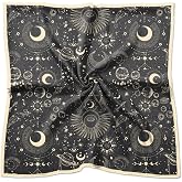 BHAHB Silk Feeling Scarf 27.5 Inches Large Square Satin Head Hair Wrap Fashion Cute Aesthetic Decoration for Women Girls