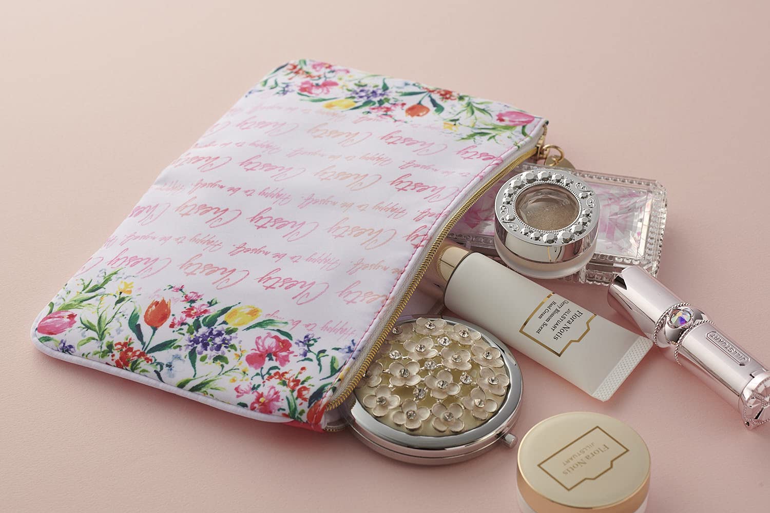 美人百花(びじんひゃっか) 2021年9月号:8/12発売【雑誌付録】Chesty折りたためるマルチマスクポーチ