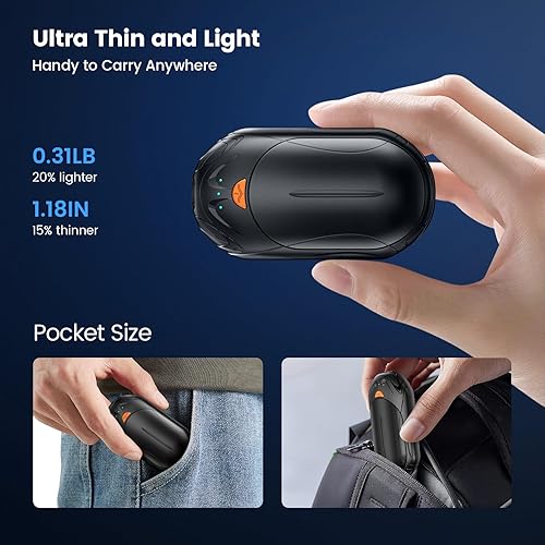 Hand Warmers Rechargeable, Electric Hand Warmers, AI Smart Chips 20Hrs Long Safe Heat, Portable Pocket Heater, Outdoor Camping Hunting Golf Accessories - View #6