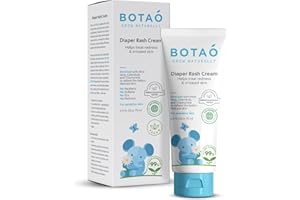 BOTAO Baby's Natural Diaper Cream | Organic Diaper Cream EWG Verified | Naturally Soothes Baby Rashes | Baby zinc Ointment Natural | For Sensitive Skin with Aloe Vera & Calendula, 2.5Oz