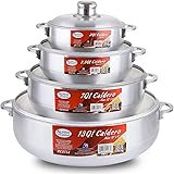 Alpine Cuisine Aluminum Caldero Stock Pot Set