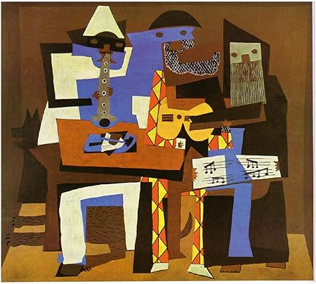 Spiffing Prints Pablo Picasso Three Musicians - Small - Semi Gloss -  Unframed: Amazon.co.uk: Kitchen & Home