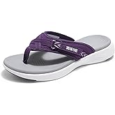 DREAM PAIRS Women's Arch Support Flip Flops Comfortable Thong Sandals