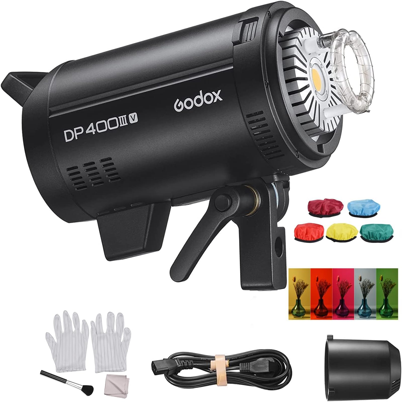 Godox SK400II-V 400Ws Studio Flash With 2.4G Wireless, LED Modeling Lamp & Bowens Mount