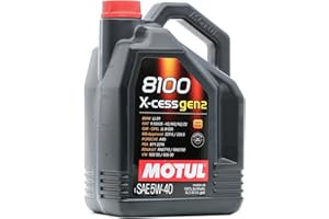 MOTUL 8100 X-Cess Gen 2 SAE 5W40 Full Synthetic Motor Engine Oil 5 Liter Bottle