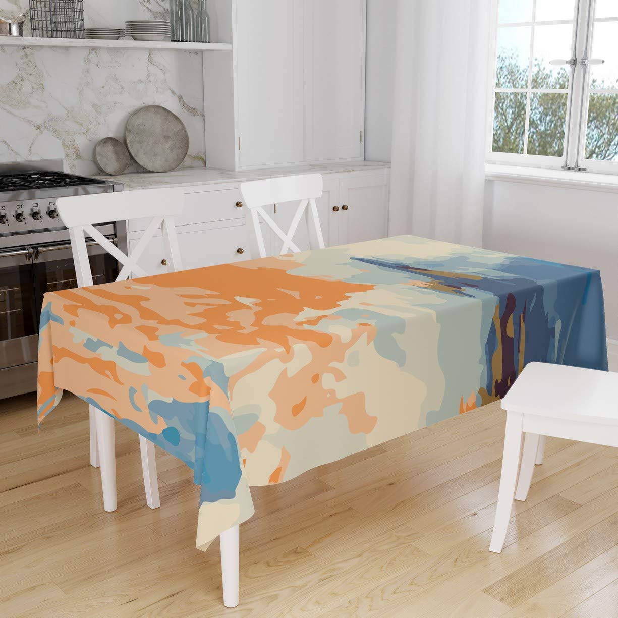 Bonamaison Kitchen Decoration, Tablecloth, 140cm x 160cm - Designed and Manufactured in Turkey