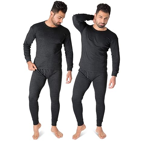 Thermounterwäsche Herren Thermo Unterwäsche Lange Unterhose + Langarm Unterhemd Blacksnake® 2er Pack