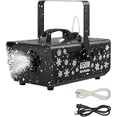 VEVOR Snow Machine, 650W Handheld/Hanging Fake Snow Maker, Snowmaking Machine with Portable Handle, Outdoor &amp; Indoor Artificial Snowflake Maker for DJ Stage Parties Christmas Decor