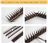 OFFO Bird Spikes 6.67m Pigeon Deterrent Brown, 31.8cm Nails, Weatherproof PP view 5