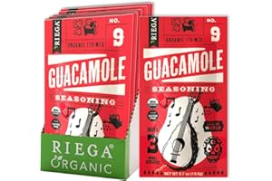 Riega Organic Guacamole Mix Seasoning, 0.7 Ounce (Pack of 8)