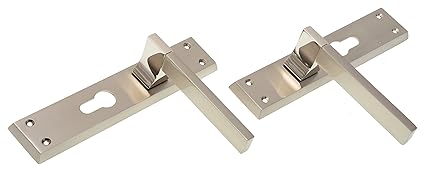 Godrej NEH 05 1CK 20cm Zinc Alloy Door Handle Set with Lock Body and Cylinder