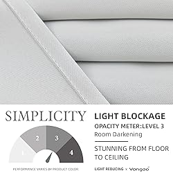 Vangao White Valances for Windows 16 Inch Valance