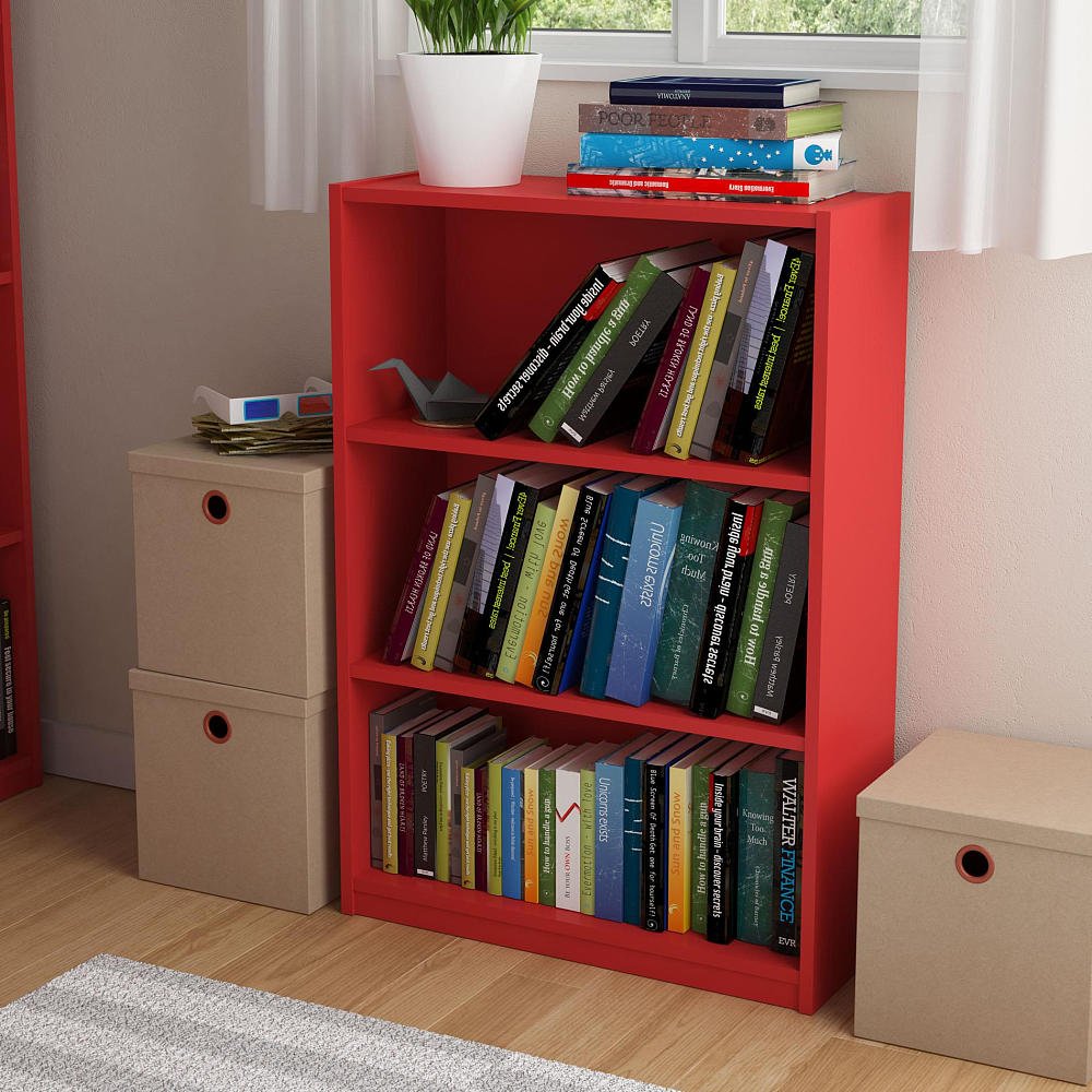 Ameriwood 3shelf Bookcase, Multiple Finishes. Ideal for Dorm Room