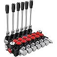 VEVOR Hydraulic Directional Control Valve - 6 Spool, 11 GPM, 3600 PSI Loader Valve for Tractors, Loaders, Tanks