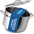 Misen 5-Ply Stainless Steel Stockpot – Large Cooking Pot for Boiling, Simmering & Stewing - Consistent, Even Heating - Durabl