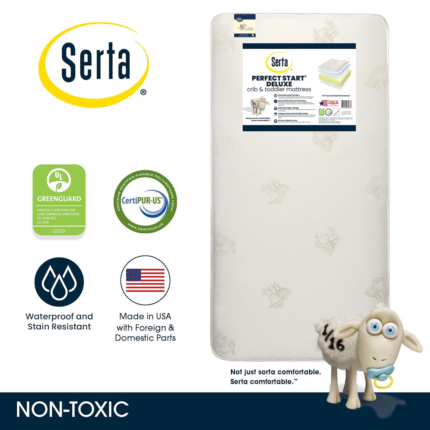 serta perfect balance deluxe firm crib mattress