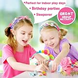 HappyKidsClub Girls Hair Accessories Craft Kit Age 3-9 Gifts - 49 pcs view 3