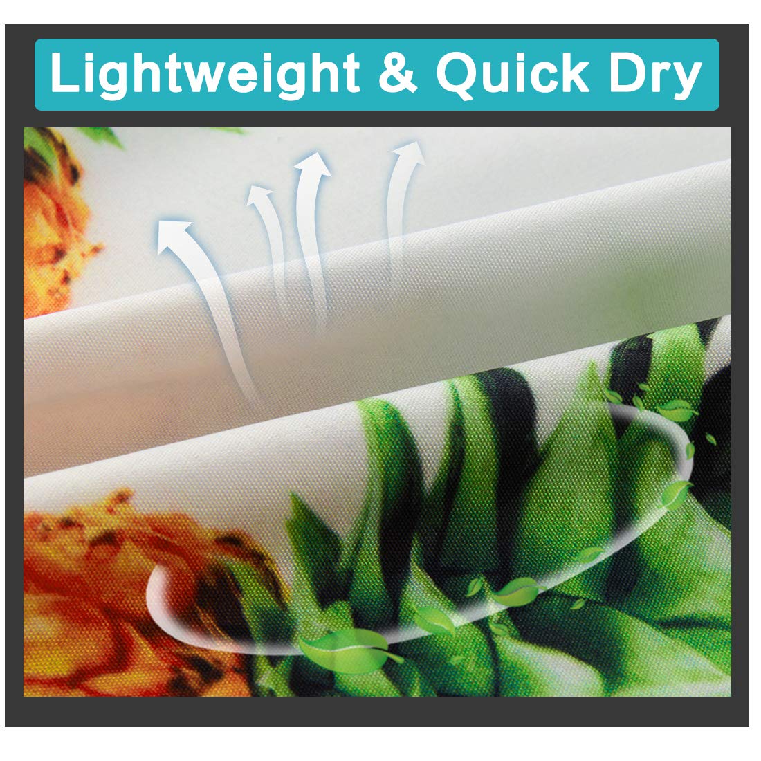 Leapparel Trendy White Male Swimwear Trunks Board Swim Trucks Awesome Fruit Painted Swim Shorts with Lining for Men Boy Toddler Youth