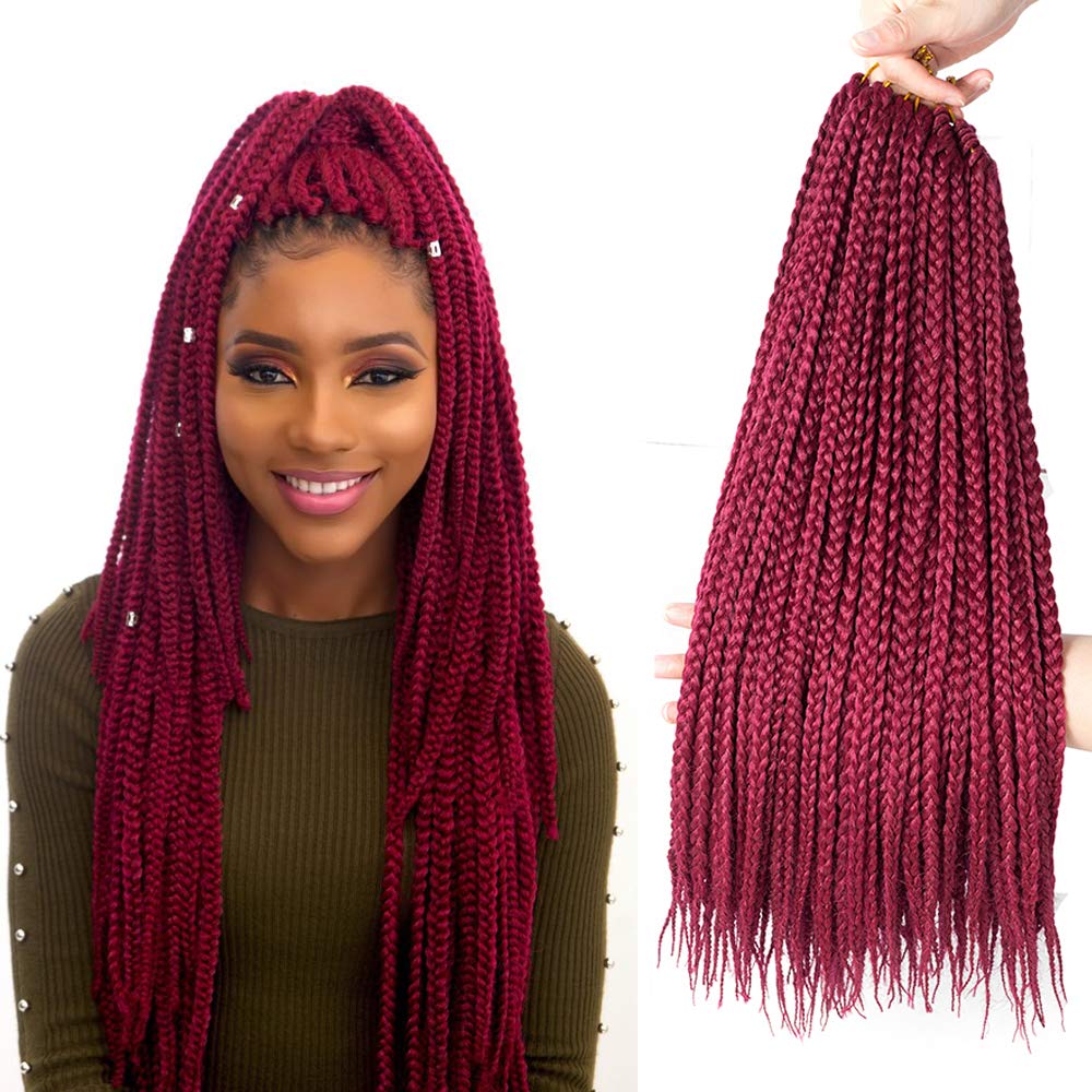 Buy Vrhot 6packs 18 Box Braids Crochet Hair Small Synthetic Hair